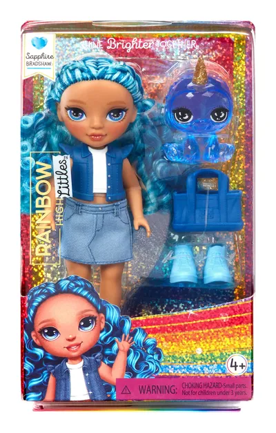 Lalka Rainbow High Littles Sapphire Kolekcjonerska - Niebieska