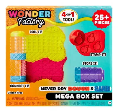 Masa Plastyczna I Piasek Zestaw Mega Box Never Dry Dough Sand 595298