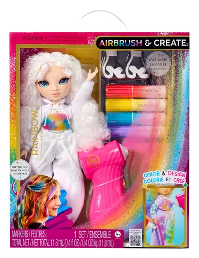Rainbow High Air Brush Create Fashion Dolls Oczy Lalka - Zielone