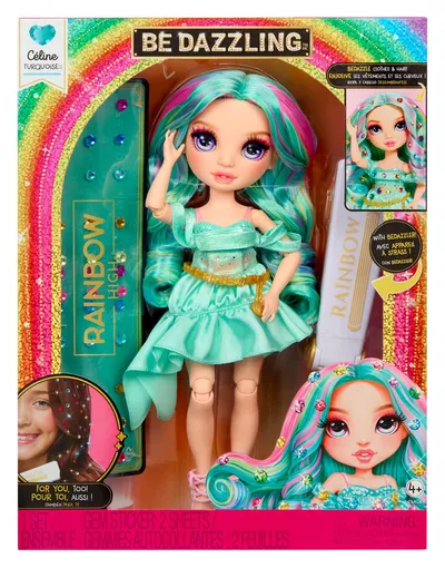 Lalka Rainbow High Celine Be Dazzling Kolekcjonerska 29 cm - Turkusowa