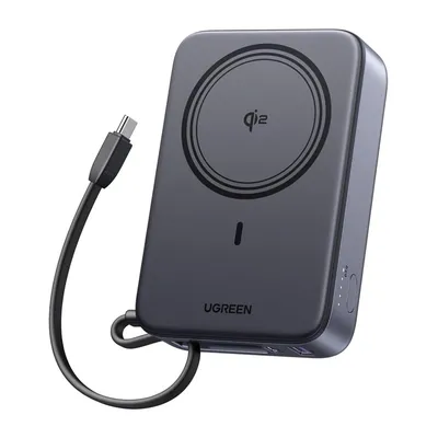 Powerbank Magnetyczny UGREEN 20000mAh USB-C QI2 15W - Szary