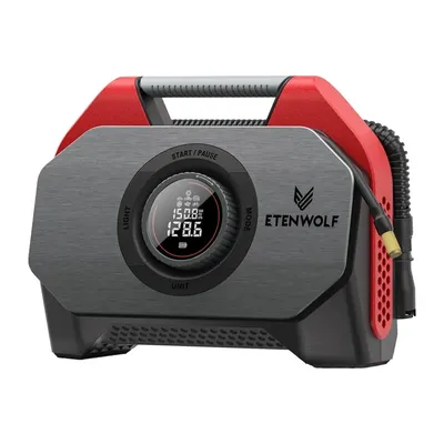 Kompresor Samochodowy ETENWOLF S6 SE 11.03bar 15600mAh - Czerwony