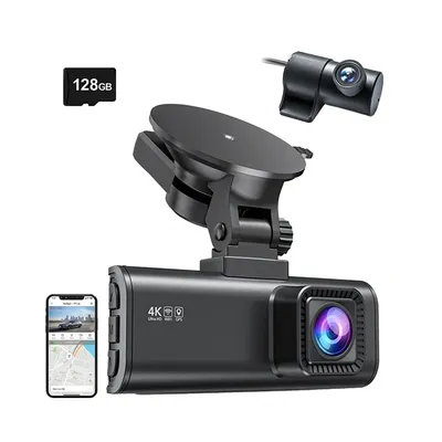 Wideorejestrator REDTIGER F7NP WIFI 4K + 1080P 128GB