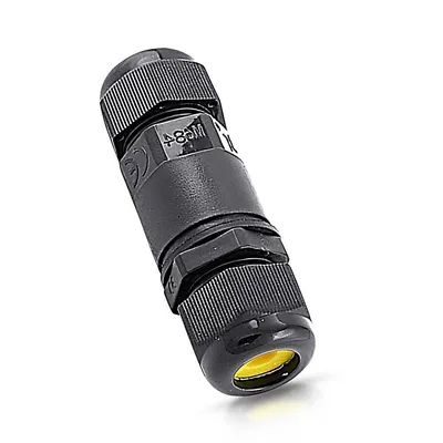Złączka Mufa Hermetyczna 2X3PIN 0.5-1.5MM2 Średnica Przewodu 5-9MM IP68 V-TAC VT-868 - Czarna