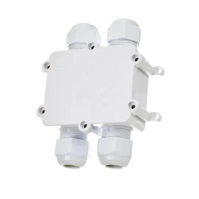 Puszka Złączka Mufa Hermetyczna 4X4PIN 0.5-4MM2 Średnica Przewodu 8-12MM IP68 V-TAC VT-871 - Biała