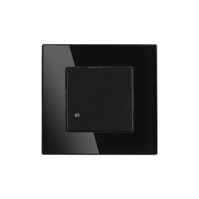 Czujnik Ruchu Mikrofalowy Ścienny Podtynkowy Dopuszkowy Ramka Szklana 1200W/300W V-TAC VT-8084 5 Lat Gwarancji - Czarny