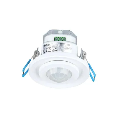 Czujnik Ruchu 360ST Wpuszczany Okrągły Regulowany V-TAC VT-8030 - Biały