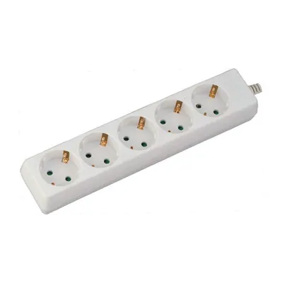 Przedłużacz 5 Gniazd V-TAC (3g 1.5MM2 x 1.5m) VT-1105 - Biały