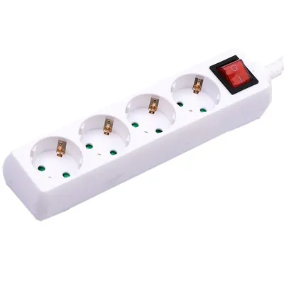 Przedłużacz 4 Gniazda Z Włącznikiem V-TAC (3g 1.5MM2 x 1.5m) VT-1114 - Biały