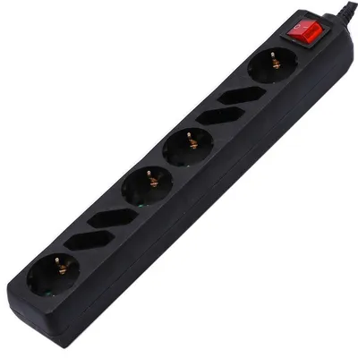 Przedłużacz 8 Gniazd Z Przełącznikiem V-TAC 4+4 (3g 1.5MM2 x 1.5m ) VT-1118 - Czarny