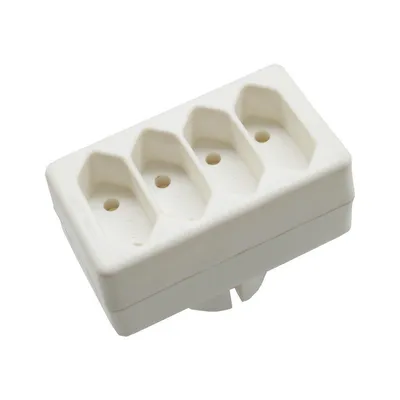 Rozgałęźnik 4 Wtyczki Płaskie 2.5A V-TAC VT-1054