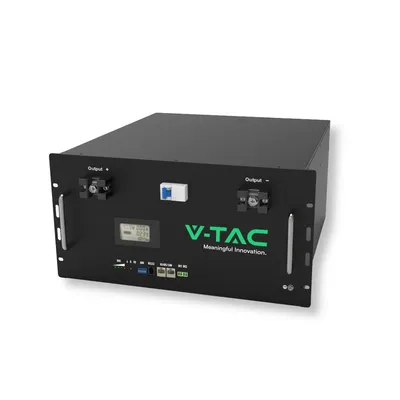 Magazyn Bank Energii V-TAC 9.6KWH 48V 200Ah LIFEPO4 Rack VT-48200B 10 Lat Gwarancji