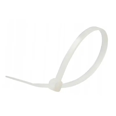 Opaski Zaciskowe V-TAC 2.5x200mm 8kg NYLON66 (Opak. 100szt) - Biała