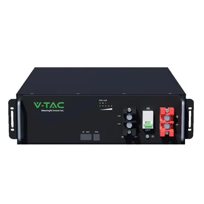 Magazyn Bank Energii V-TAC 100Ah 5,12KWH LIFEPO4 Rack VT-51201-B 10 Lat Gwarancji - Czarny