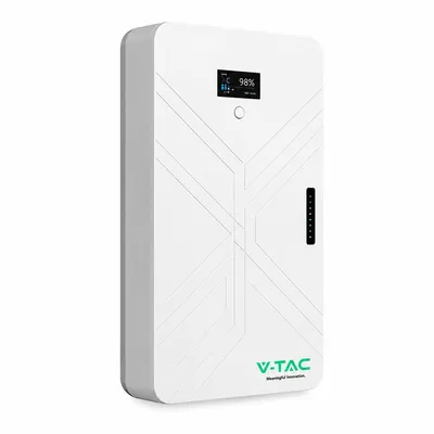 Magazyn Bank Energii V-TAC 15cm Ultra Slim 14.33WH 280AH/51.2V 140A LFP BMS VT-14033 10 Lat Gwarancji - Biały
