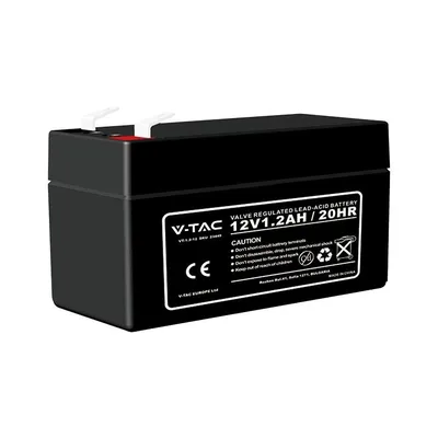 Akumulator Żelowy Bezobsługowy 12V 1.3Ah V-TAC TI 97X43X52(57)MM VT-1.2-12 5 Lat Gwarancji