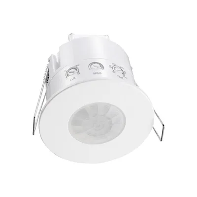 Czujnik Ruchu 360ST Wpuszczany Okrągły 1000W LED IP54 V-TAC VT-81042 5 Lat Gwarancji - Biały