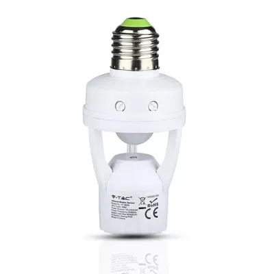 Czujnik Ruchu E27 360ST Z Oprawką E27 V-TAC VT-8005