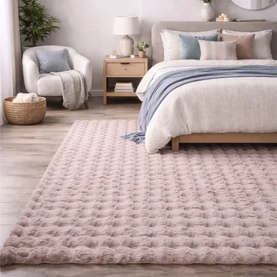 Dywan Rabbit Bubble 200x140 cm Do Salonu I Sypialni - Różowy