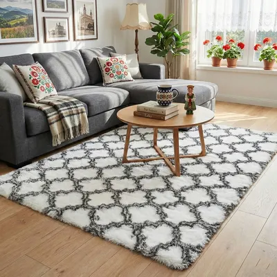 Dywan Shaggy Decor 170x120 cm - Biały