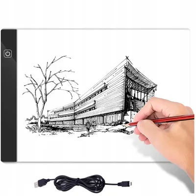 Deska Kreślarska LED A4 Podświetlana Tablica Graficzny Tablet