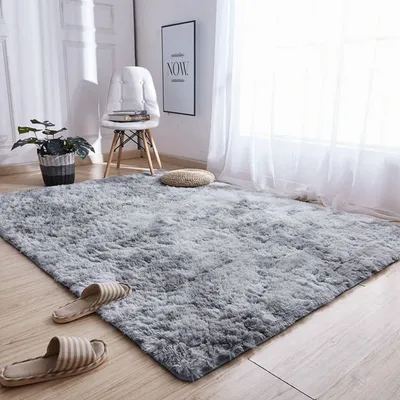Dywan Shaggy Ombre 350x250 cm Do Salonu I Sypialni - Jasnoszary