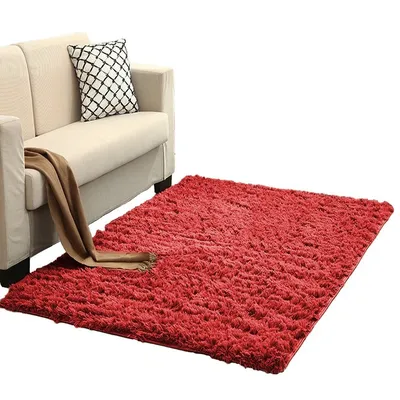 Dywan Shaggy 170x120 cm Miękki Puszysty Do Salonu - BloodyRed