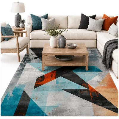 Dywan Novo 200x140 cm Do Salonu I Sypialni - Nowoczesne Trójkąty