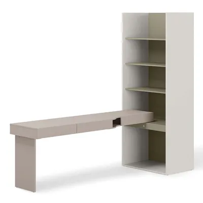 Meble Młodzieżowe WOOW SET 10l Szampański / Clay Grey / Eukaliptus