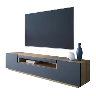 Komoda RTV DONE 200 Dąb Artisan / Czarny
