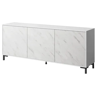 Komoda MARMI 200 Biały / Marmur Biały