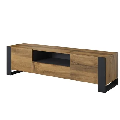 Komoda RTV WOODY 180 Dąb Wotan / Antracyt