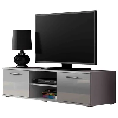 Komoda RTV SINDI SH4A Biały / Biały Połysk