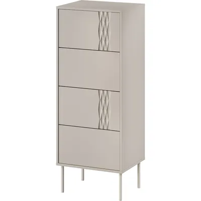 Komoda TIFFANY 4S Beż Mat