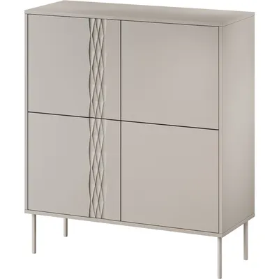 Komoda TIFFANY 4D Beż Mat
