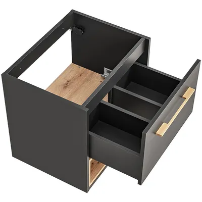 Szafka Pod Umywalkę HILTON 820 Szary / Dąb Artisan WYPRZEDAŻ