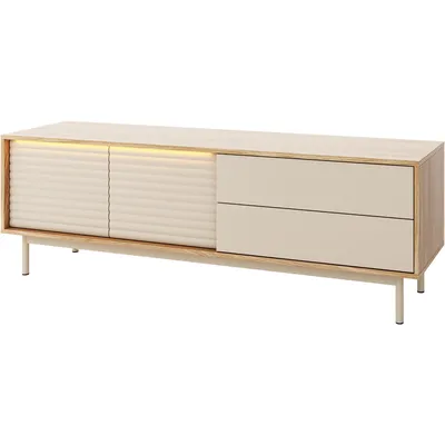 Komoda RTV ZETA 04 Dąb Olejowany / Kaszmir