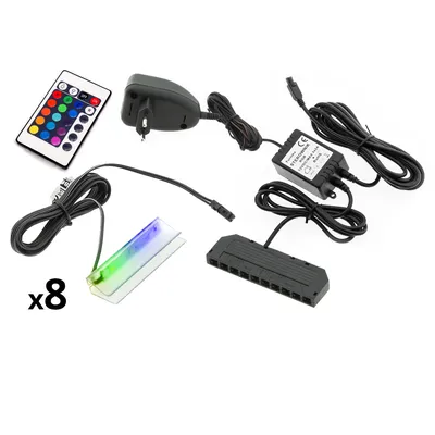 Oświetlenie LED Na 8 Półek RGB