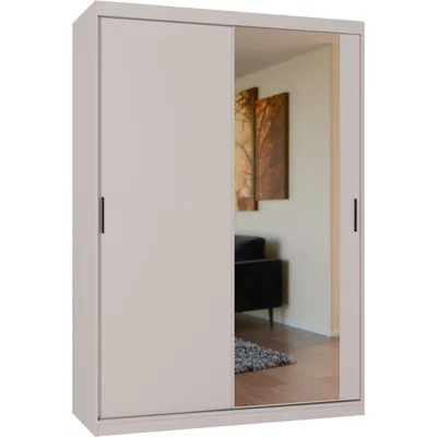 Szafa Przesuwna Z Lustrem VALTURA 150cm Kaszmir