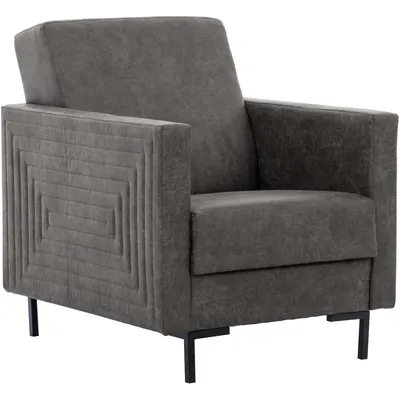 Fotel SELVA B Manila Dark Grey - Czarny