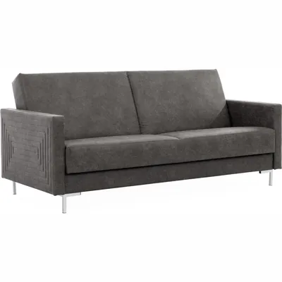 Sofa SELVA B Manila Dark Grey Chrom