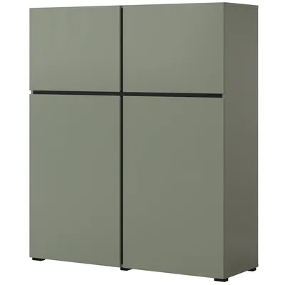 Komoda CROSI 76 Zielony / Czarny