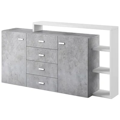 Komoda TABO BT27 Biały / Beton Colorado
