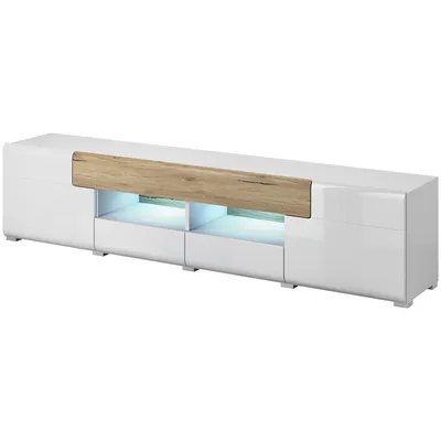 Komoda RTV DELTO TL40 San Remo / Biały Połysk