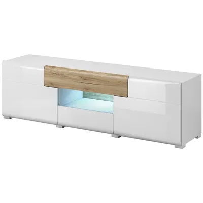 Komoda RTV DELTO TL41 San Remo / Biały Połysk