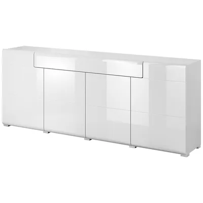 Komoda DELTO TL25 Biały / Biały Połysk