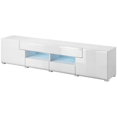Komoda RTV DELTO TL40 Biały / Biały Połysk