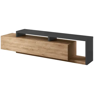 Komoda RTV TABO BT40 Antracyt / Dąb Ribbec