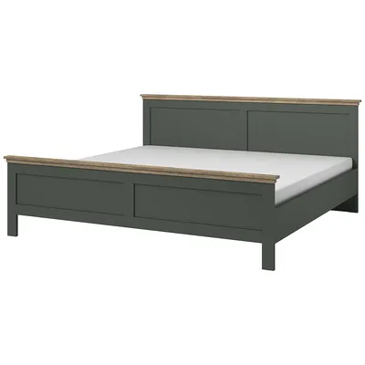 Łóżko 180x200 TEVORA EV32 Zieleń / Dąb Lefkas
