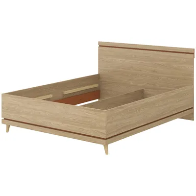 Łóżko 160x200 CANDIS 31 Dąb Olejowany / Ceglany